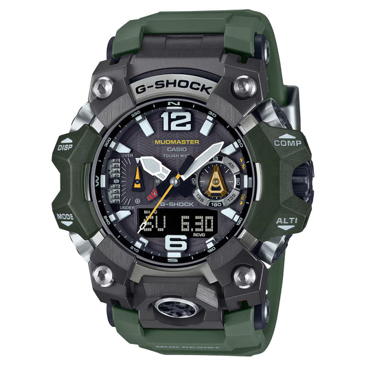 G-Shock Master of G - Land Mudmaster Solar Green Resin Watch, GWGB1000-3A