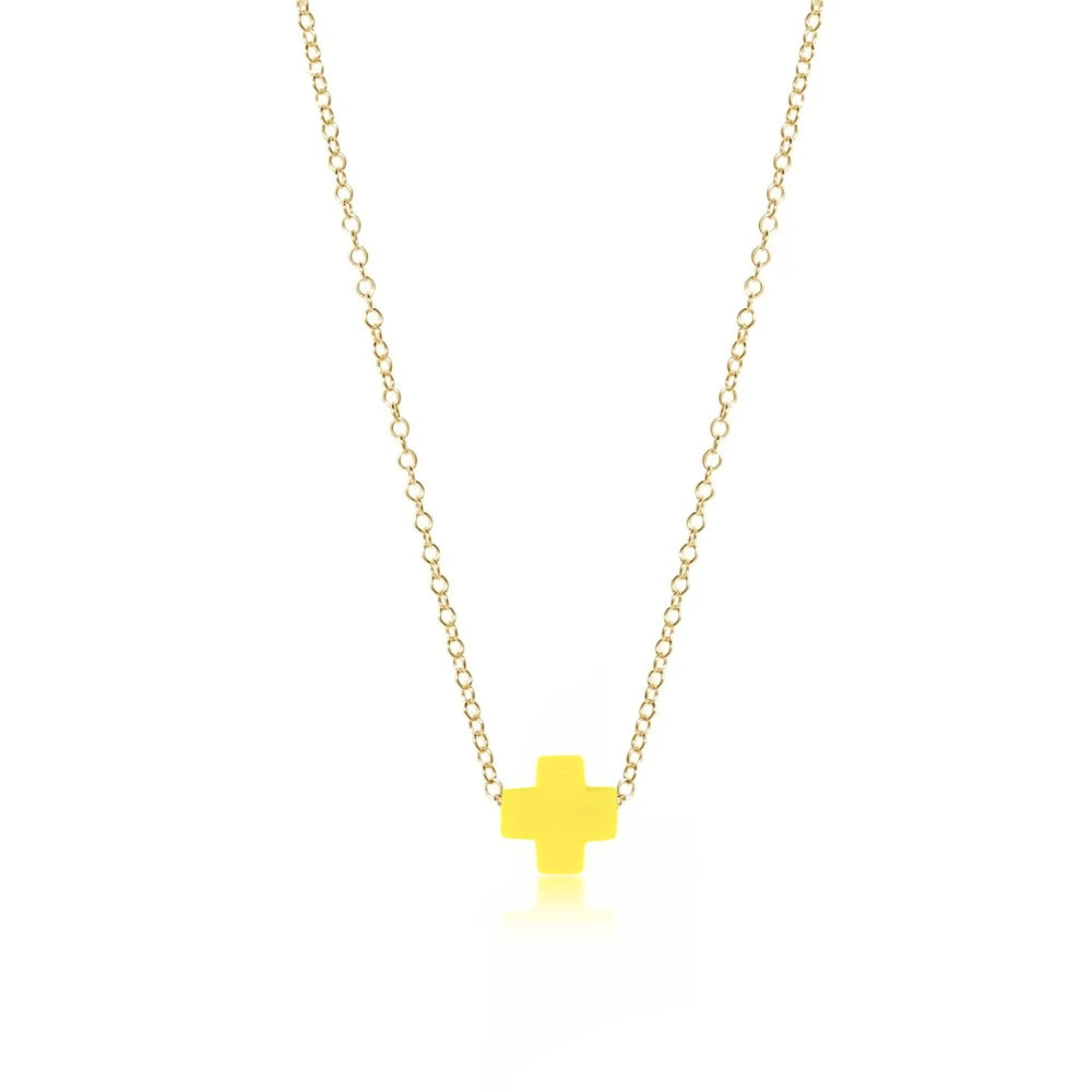 enewton 16" Necklace Gold - Signature Cross