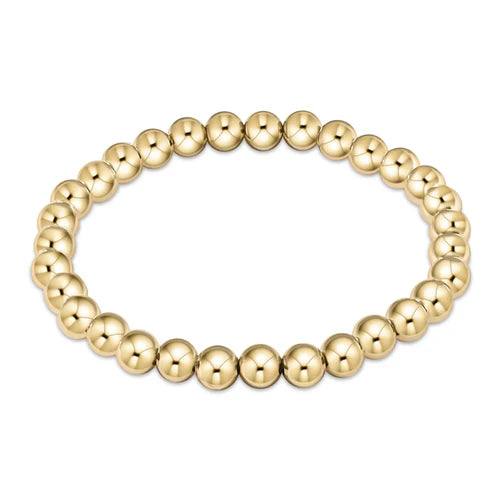 enewton 6.25" Classic Gold Bead Bracelet - 6mm