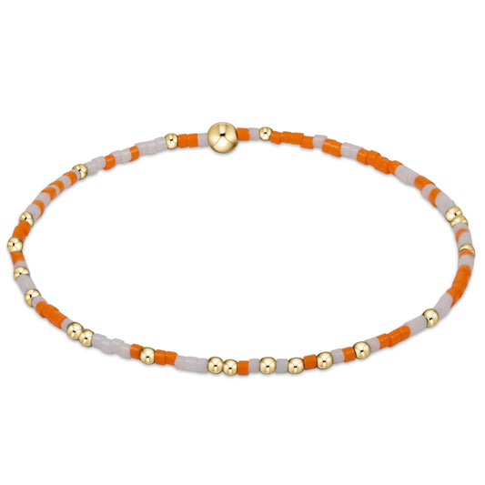 enewton 6.25" Gameday Hope Unwritten Bracelet - Orange White