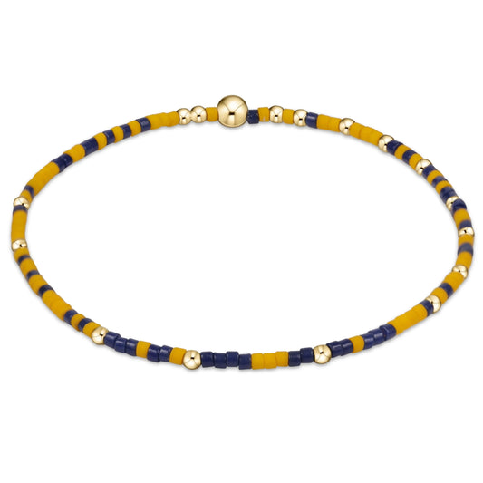 enewton 6.25" Gameday Hope Unwritten Bracelet - Golden Yellow Matte Navy