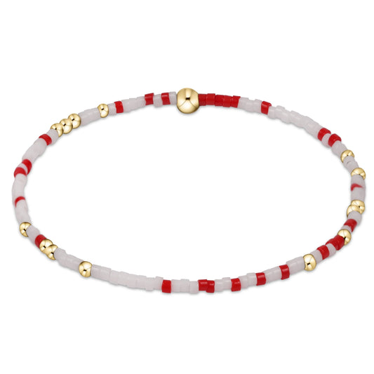 enewton 6.25" Gameday Hope Unwritten Bracelet - Bright Red White