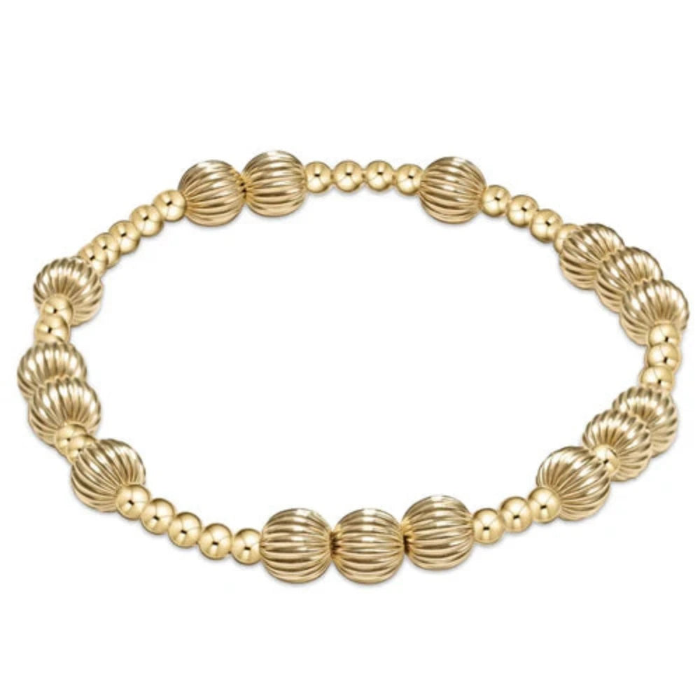 enewton 6.25" Hope Unwritten Dignity Bead Bracelet-Gold 6mm