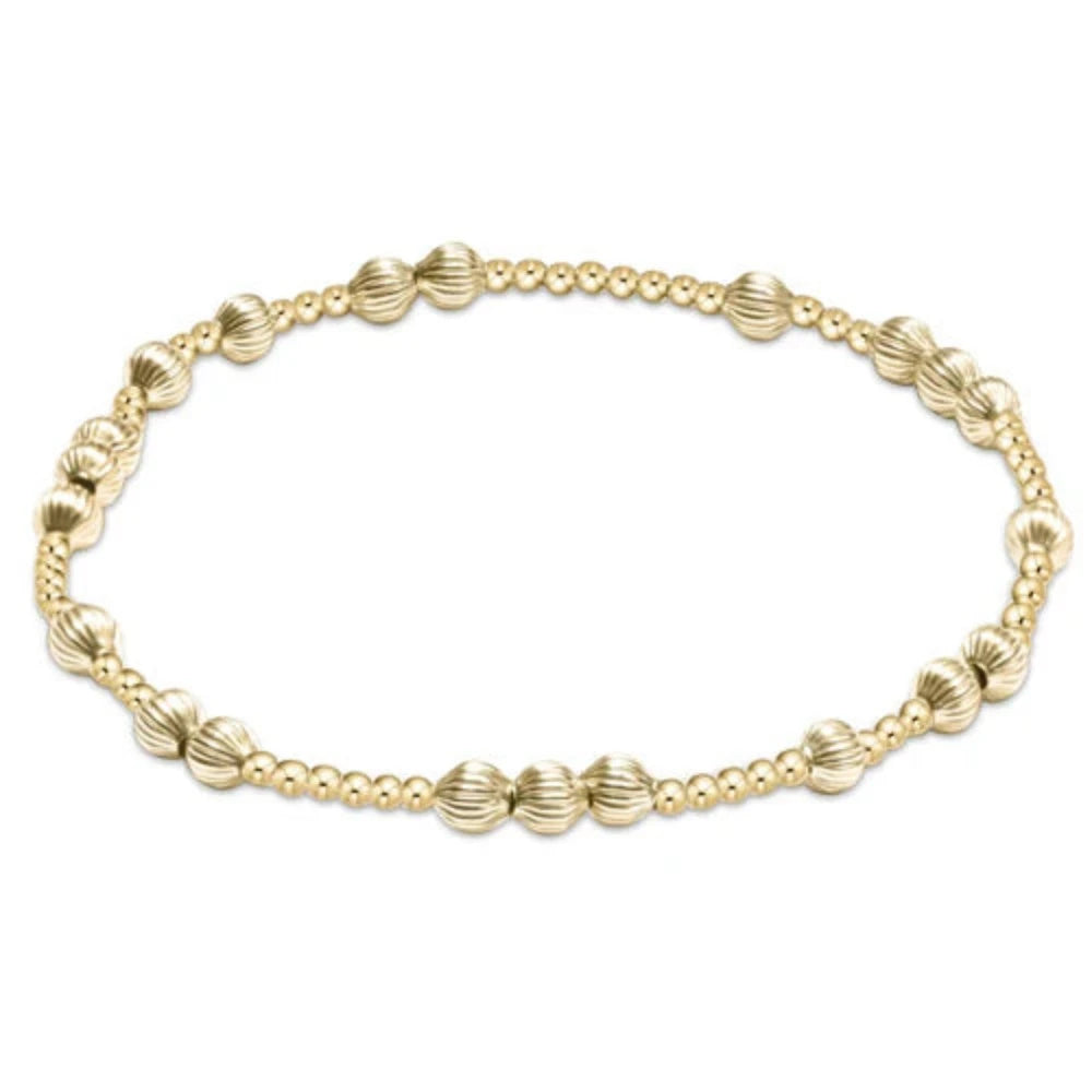 enewton 6.25" Hope Unwritten Dignity Bead Bracelet-Gold 4mm