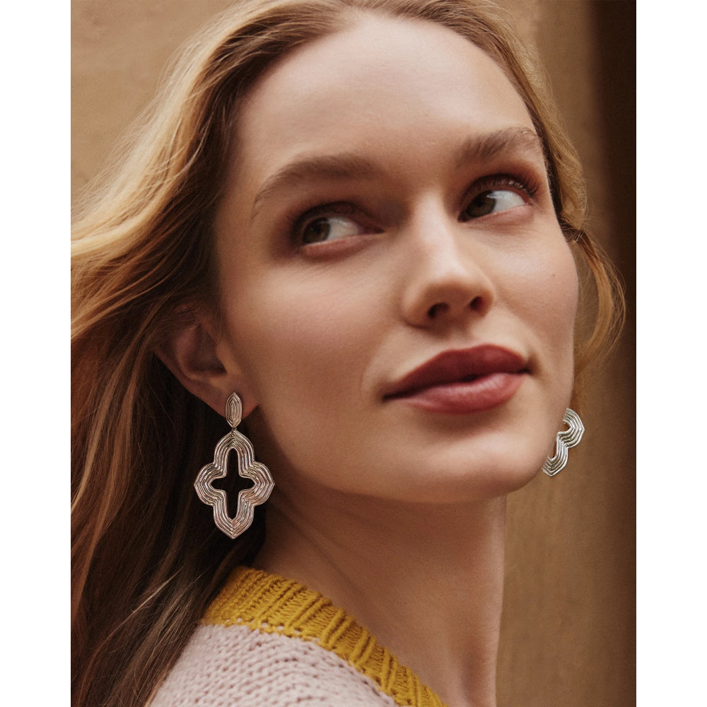 Kendra Scott Abbie Gold Metal Statement Earrings Smyth Jewelers