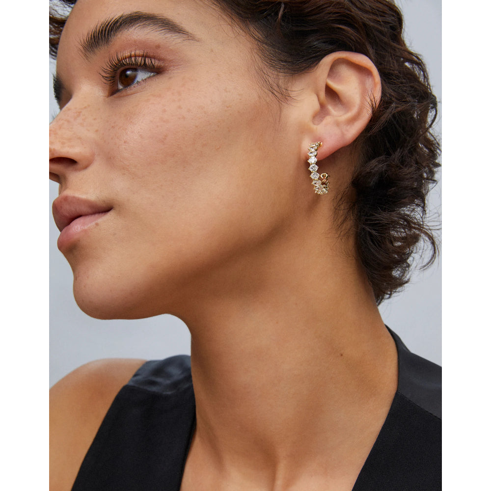 Kendra Scott Cailin Crystal Hoop Earrings