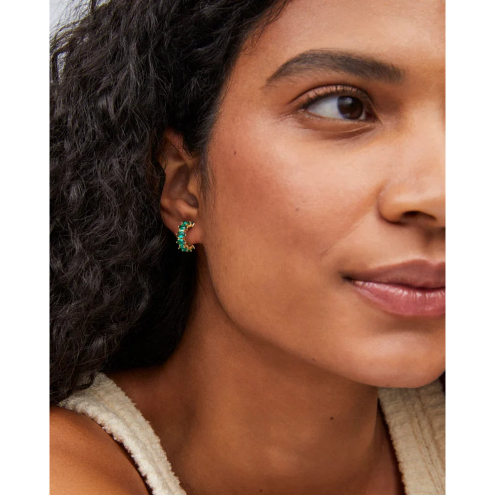 Kendra Scott Cailin Crystal Huggie Earrings