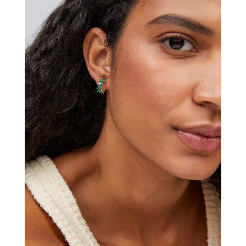 Kendra Scott Cailin Crystal Huggie Earrings