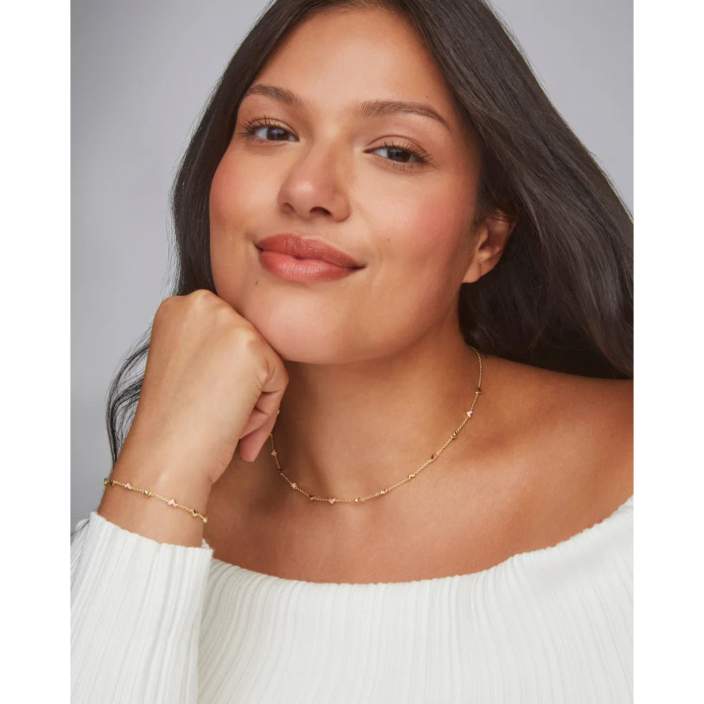 Kendra scott heart necklace pink online
