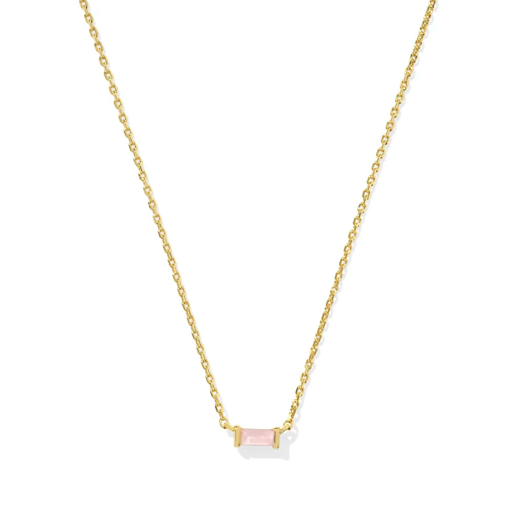 Kendra Scott Juliette Pendant Necklace in Rose Quartz