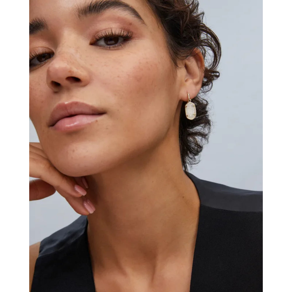 Kendra Scott Lee Drop Earrings in Iridescent Drusy