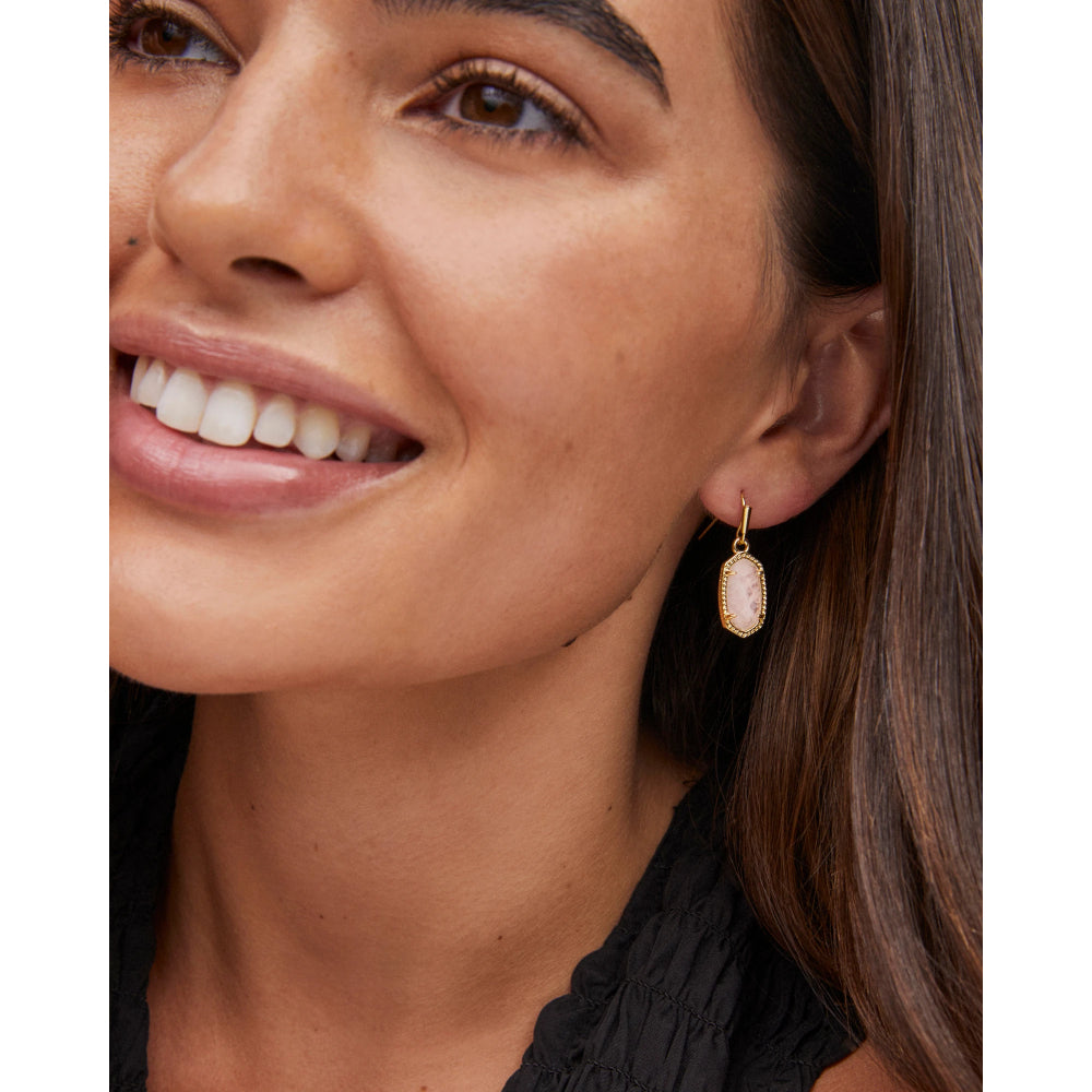 Lee gold drop earrings store