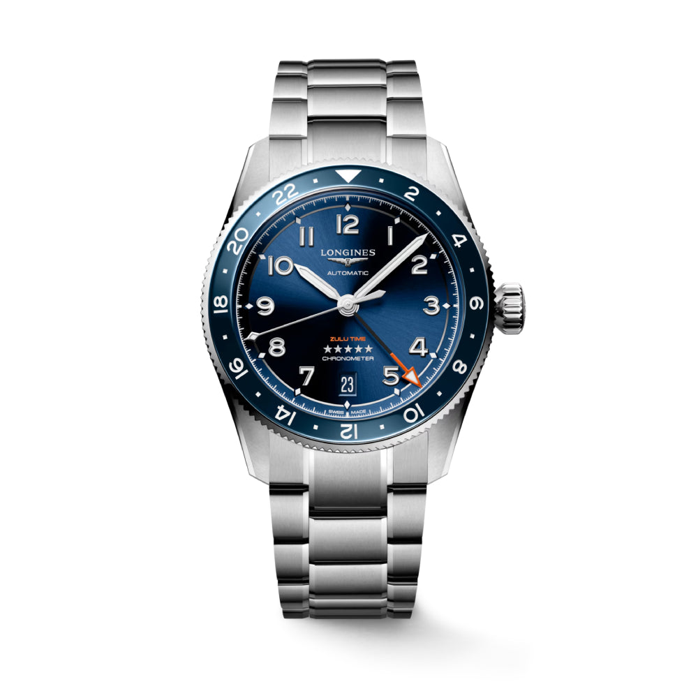 Longines Spirit Zulu Time 39mm Automatic Watch