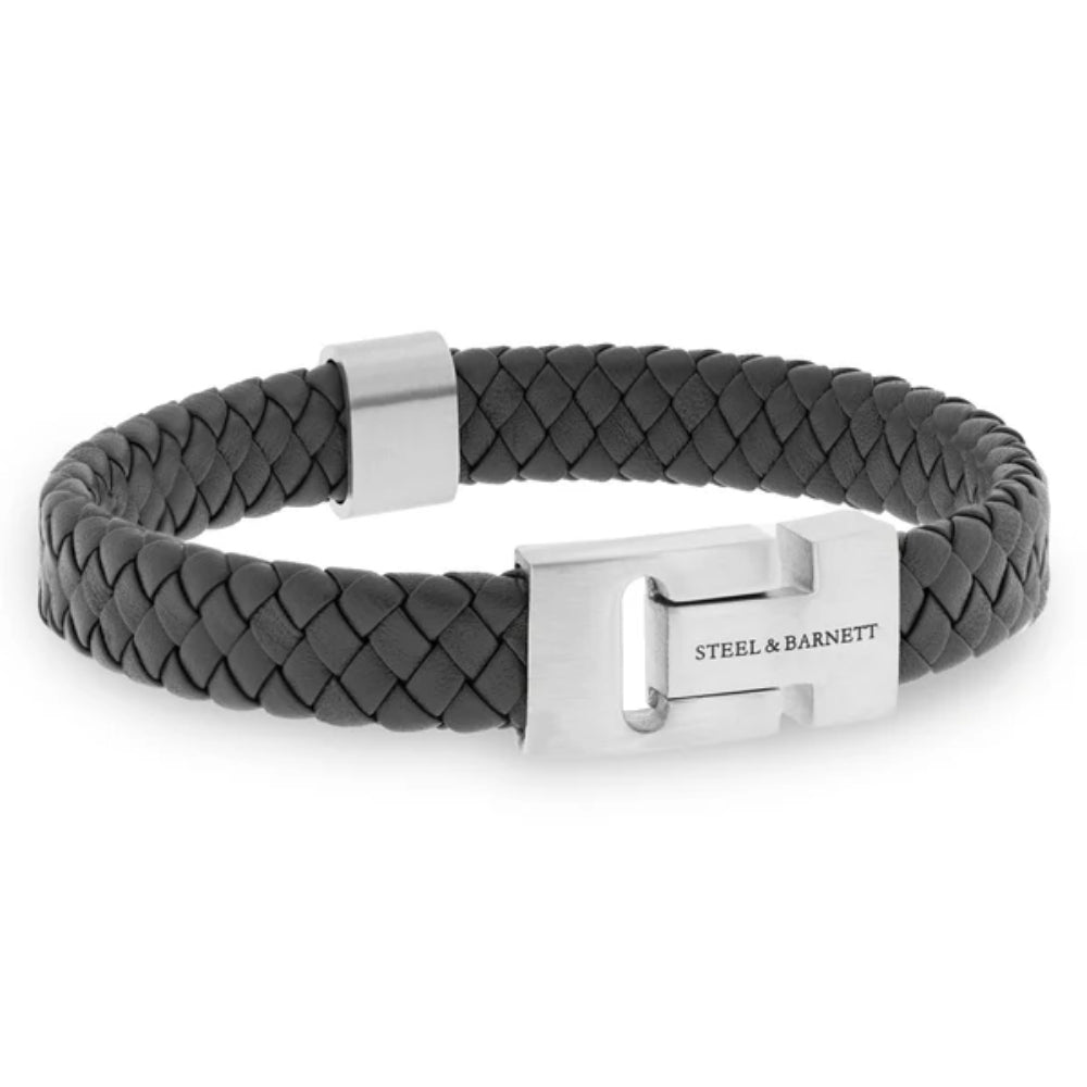 Steel & Barnett Men's Leather "Harrison" Bracelet