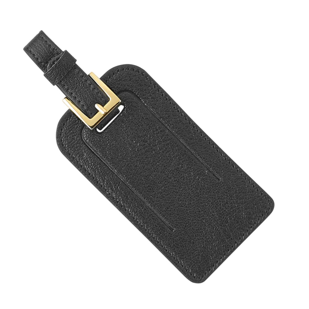 Leather Luggage Tag with Buckle