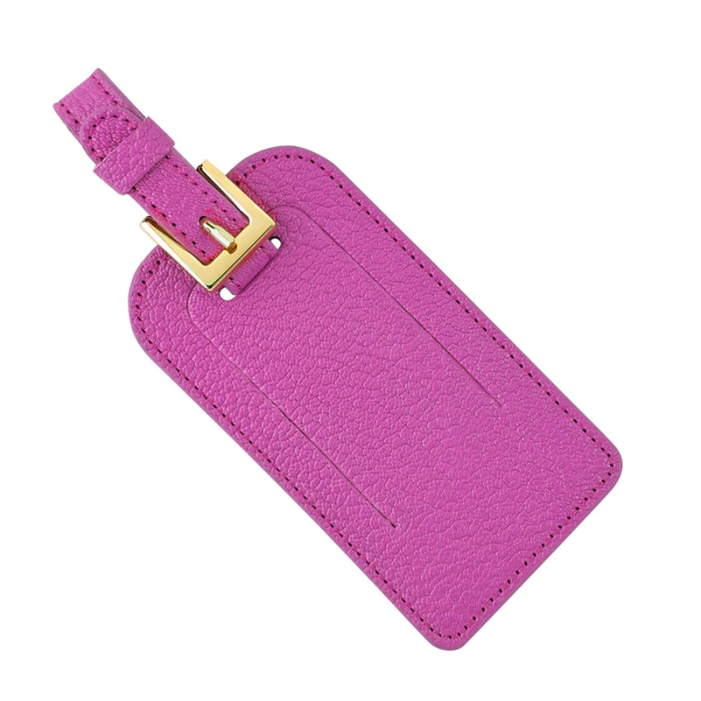 Leather Luggage Tag with Buckle