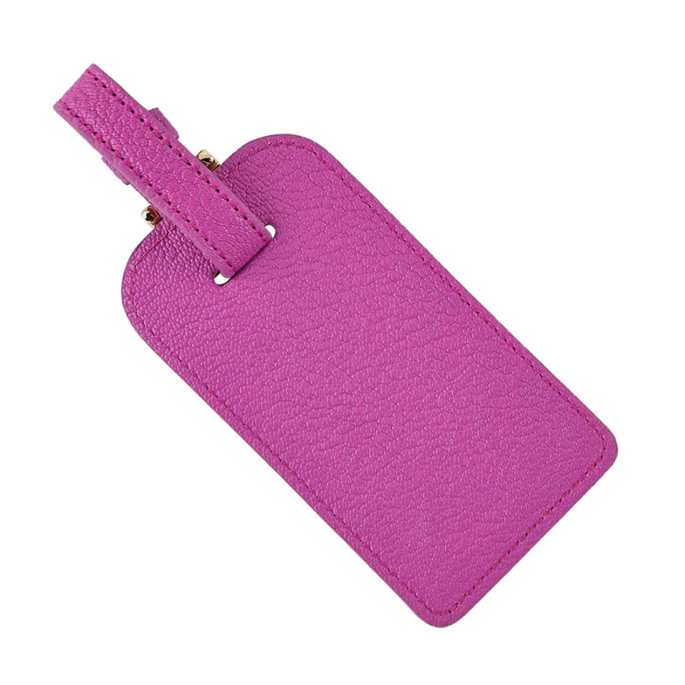 Leather Luggage Tag with Buckle