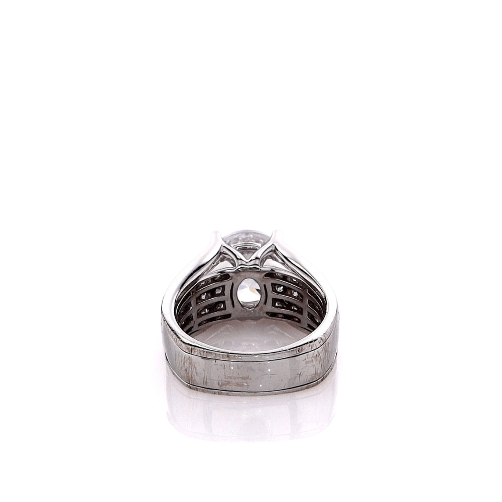 18k white gold cubic zirconia ring online