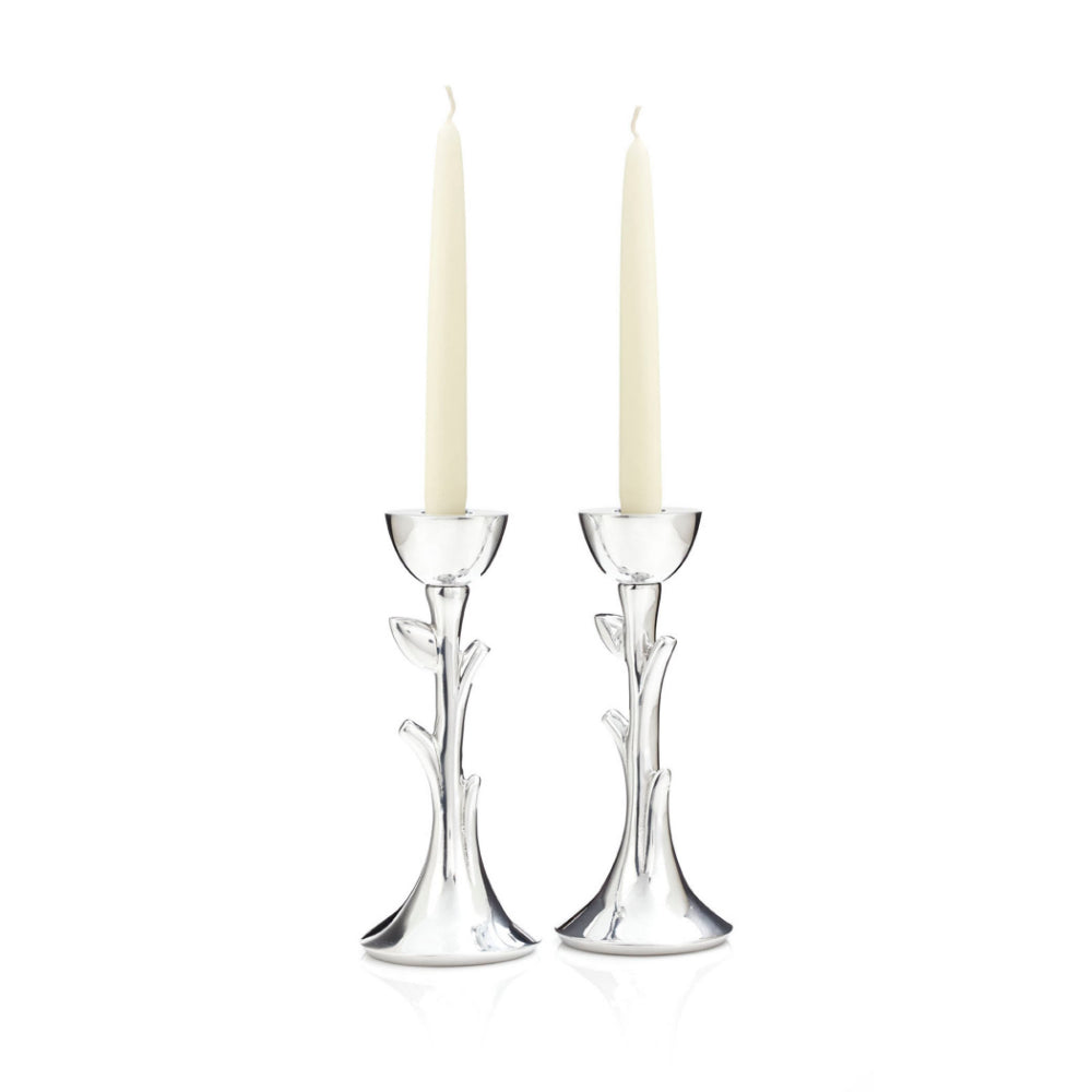 Nambe Tree of Life Sabbath Candlesticks (Set of 2)