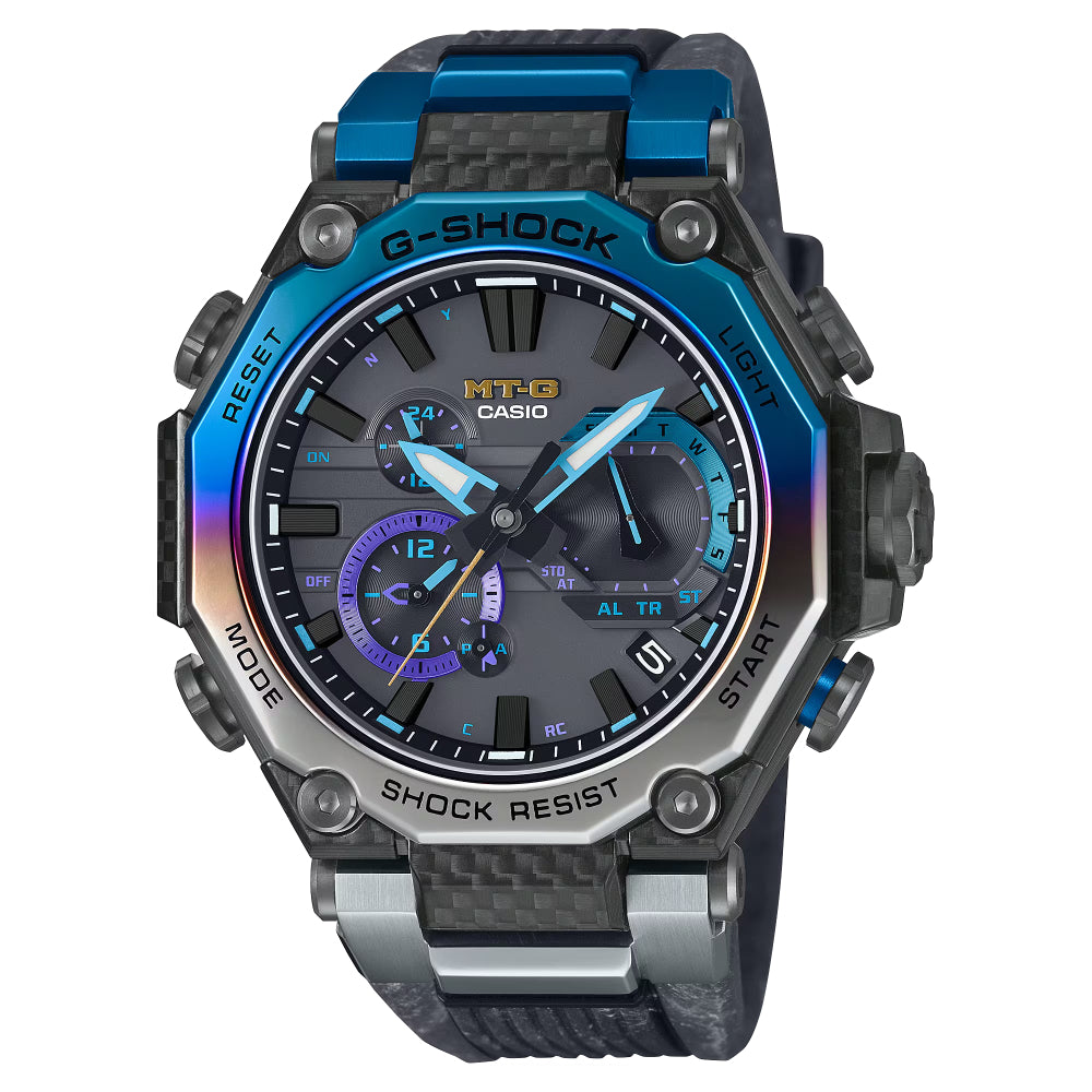 G Shock MTG-B2000 Series Solar Black Resin Watch, MTGB2000YST1