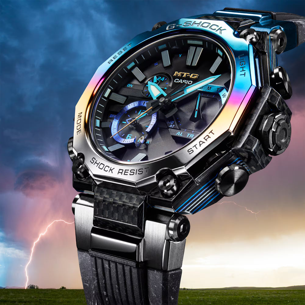 G Shock MTG-B2000 Series Solar Black Resin Watch, MTGB2000YST1