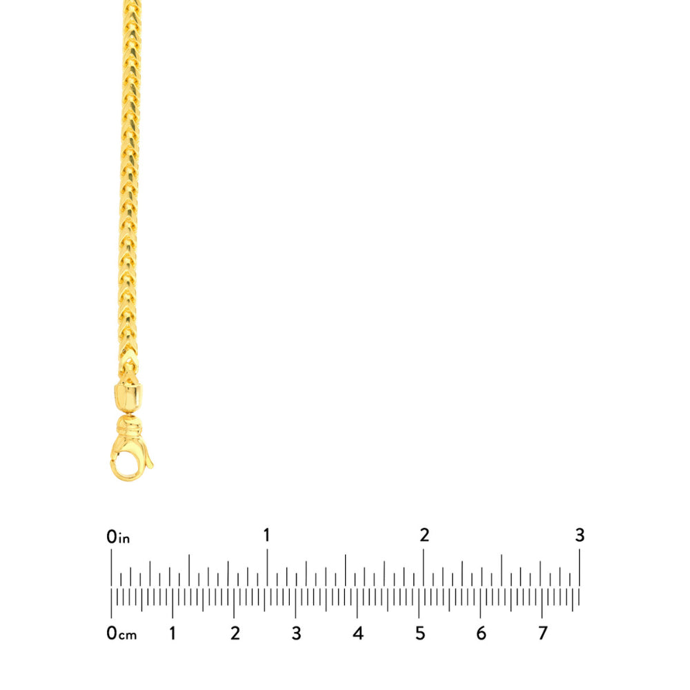 14k Gold 3mm Round Franco Chain