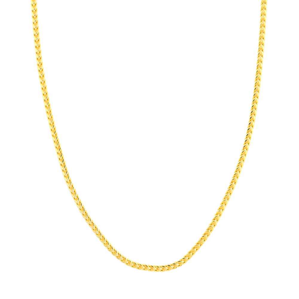 14k Gold 3mm Round Franco Chain