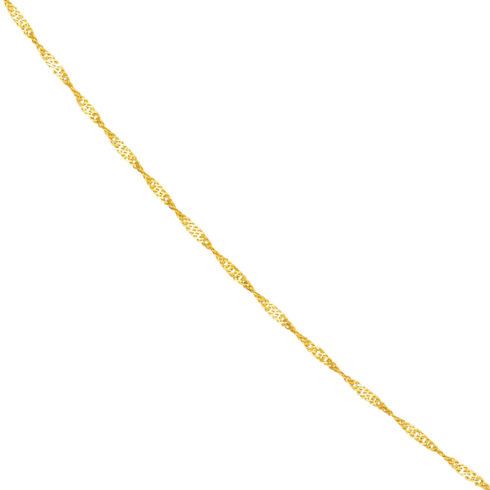 14k Gold Singapore Chain, 16"