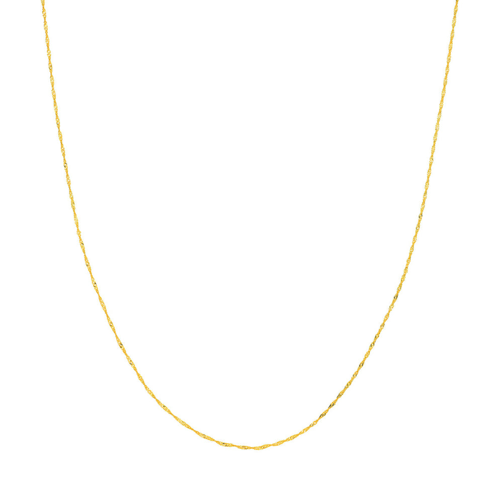 14k Gold Singapore Chain, 16"