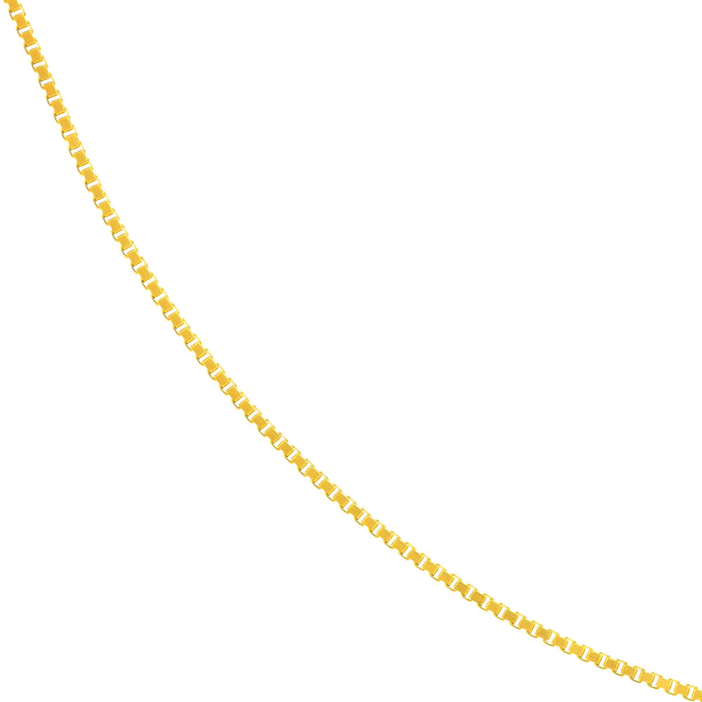 Ladies' 2.45mm Box Chain Necklace in 14K Gold - 24