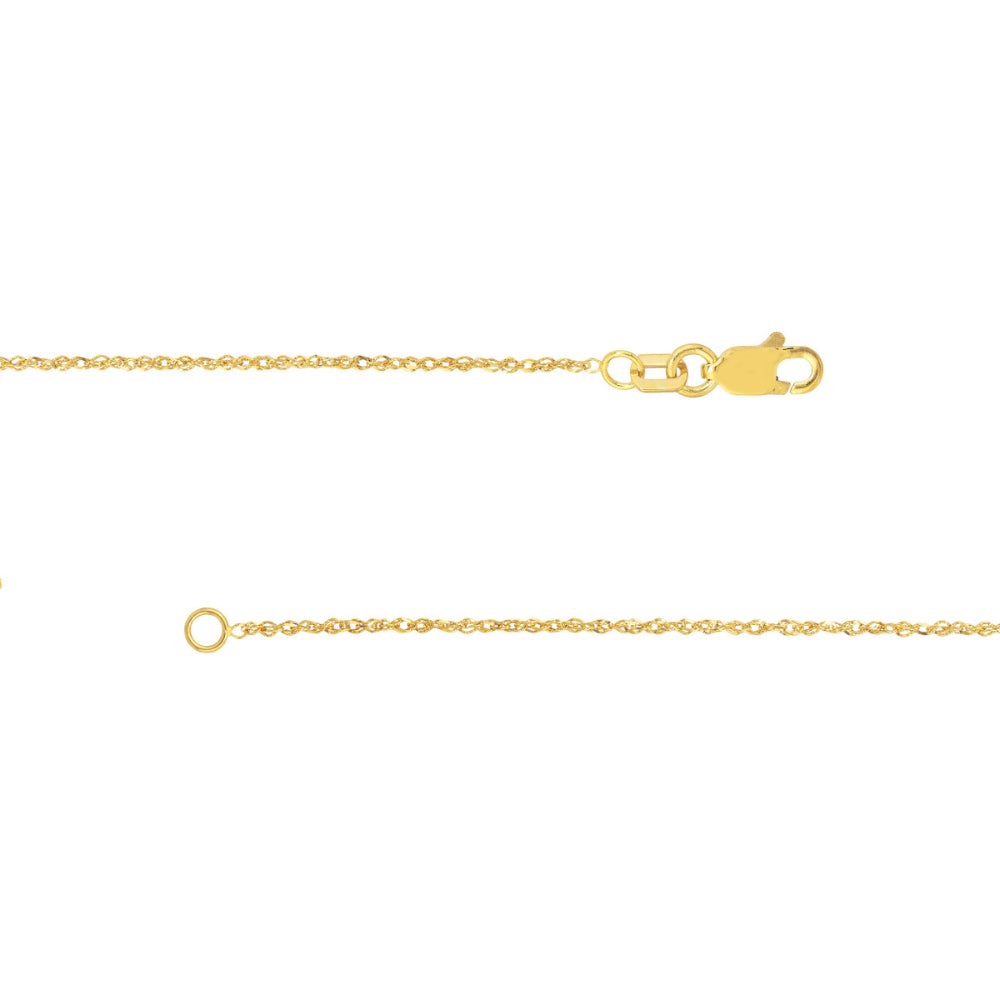 14k Gold Singapore Sparkle Chain