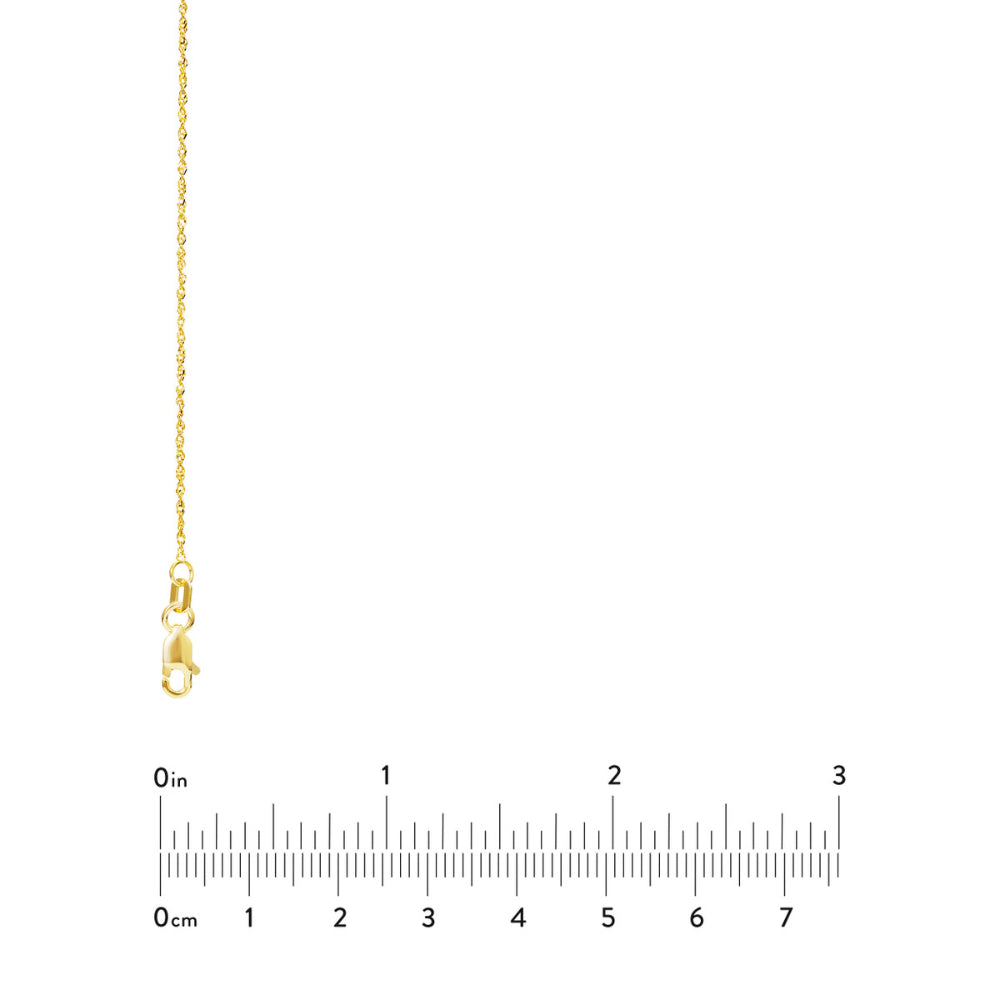 14k Gold Singapore Sparkle Chain