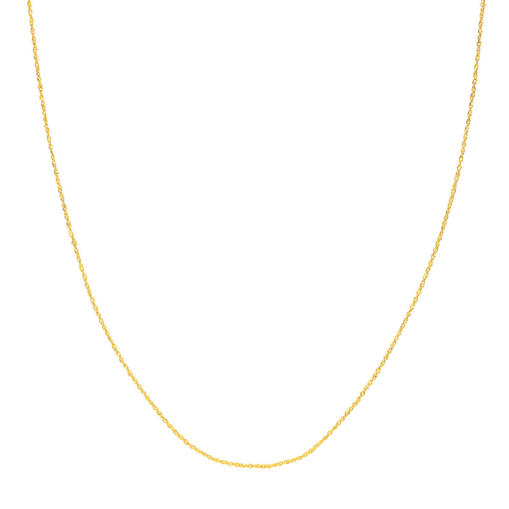 14k Gold Singapore Sparkle Chain