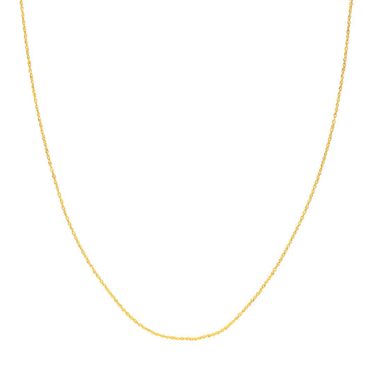 14k Gold Singapore Sparkle Chain