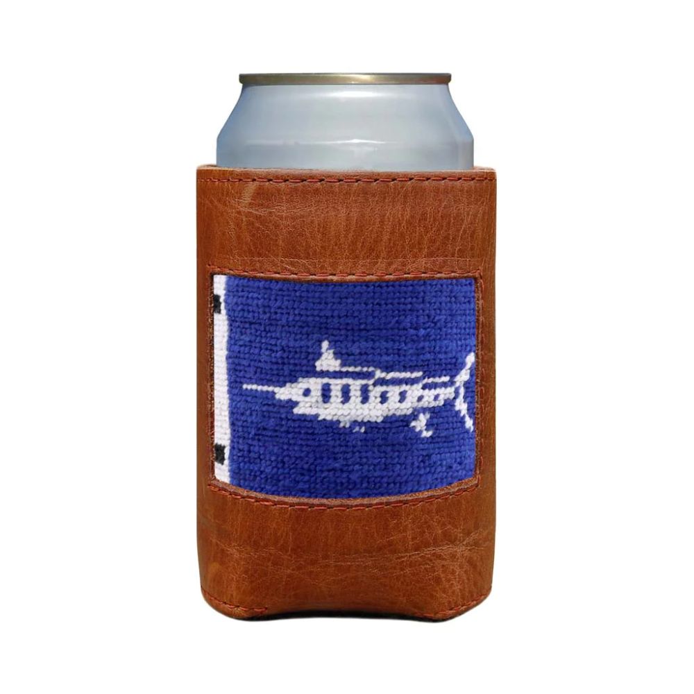 Smathers & Branson Marlin Sportfishing Flag Needlepoint Can Cooler