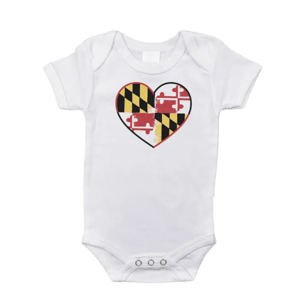 Little Hometown Maryland Baby Onesie (6-12 Mos)