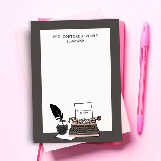 Pop Cult Paper Funny Notepad- Taylor Swift TTPD Tortured Poets Notebook