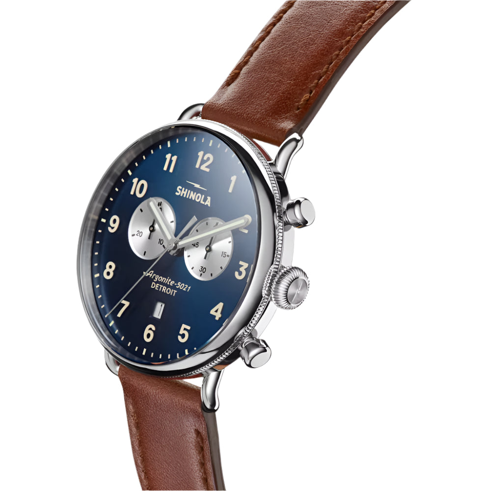 Shinola The Canfield Chrono 43mm Quartz Chronograph Watch