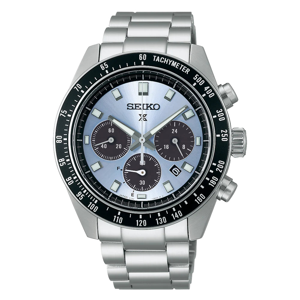 Seiko Prospex Speedtimer 41mm Solar Silver Dial, SSC935