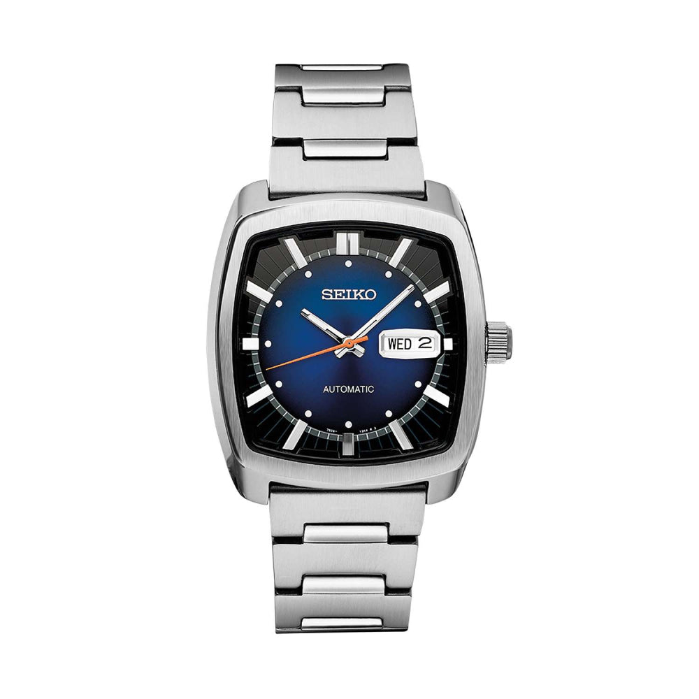 Seiko Recraft Series Automatic Watch - Square Blue Dial, SNKP23