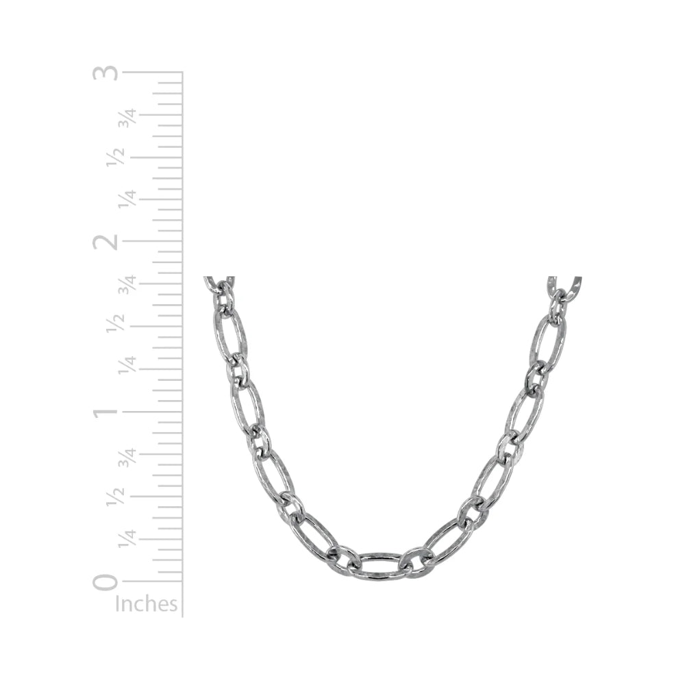Sterling Silver Hammered Link Chain Necklace – Smyth Jewelers