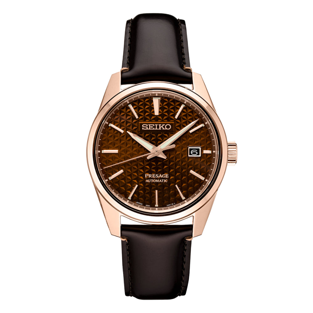 Seiko Presage Sharp Edge Series - Brown/Rose Tone