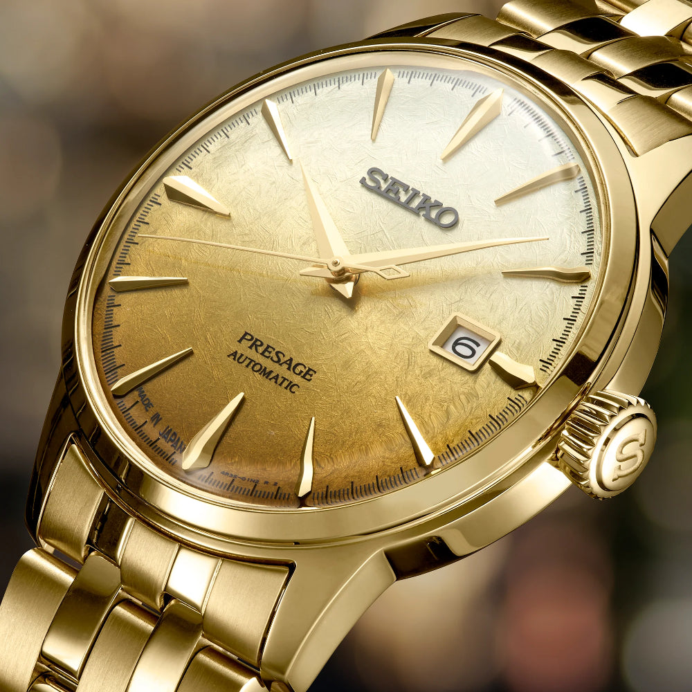 Seiko Presage Cocktail Time Gold Gradation Dial SRPK46 Smyth