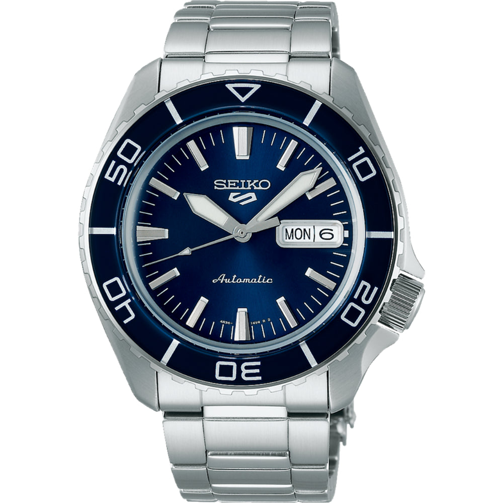 Seiko 5 Sports 42.5mm Automatic Watch- Blue Dial, SRPK97