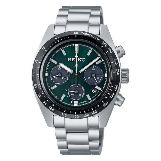 Seiko Prospex Speedtimer Solar Chronograph, Green Dial SSC933