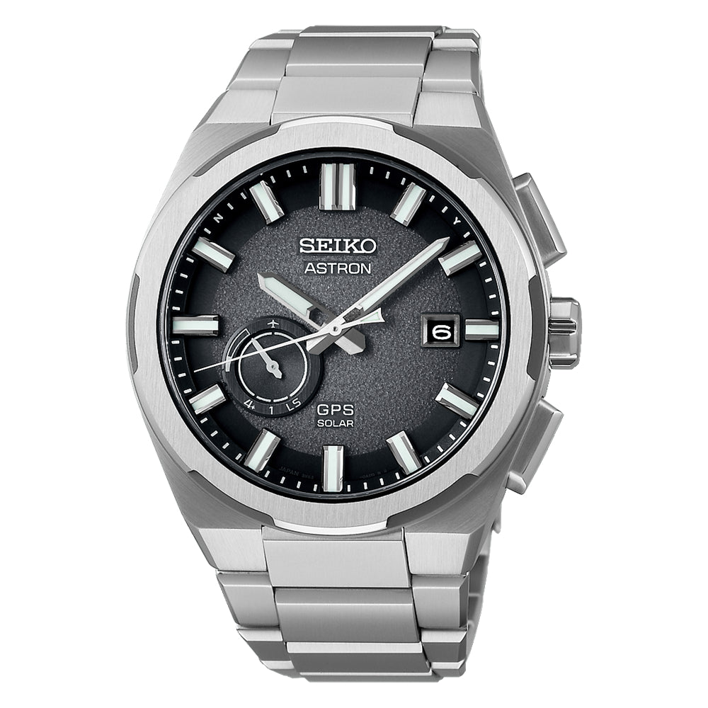 Seiko Astron GPS 42mm Solar Watch - Grey Dial