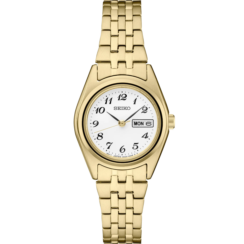 Seiko Essentials 25.5mm Gold Tone Quartz Watch