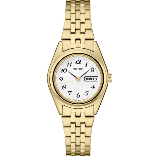 Seiko Essentials 25.5mm Gold Tone Quartz Watch