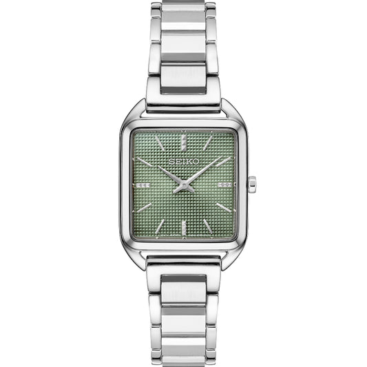 Seiko Essentials 26mm Olive Green/Steel SWR075