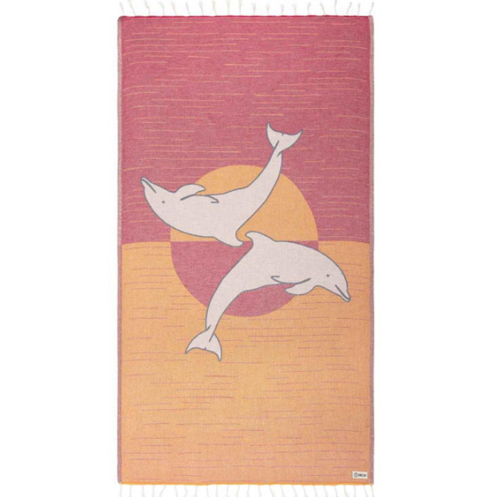 Sand Cloud - Sunset Dolphins Towel